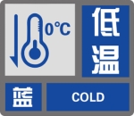 砀山县气象台2024年02月04日14时25分发布低温冰冻蓝色预警信号